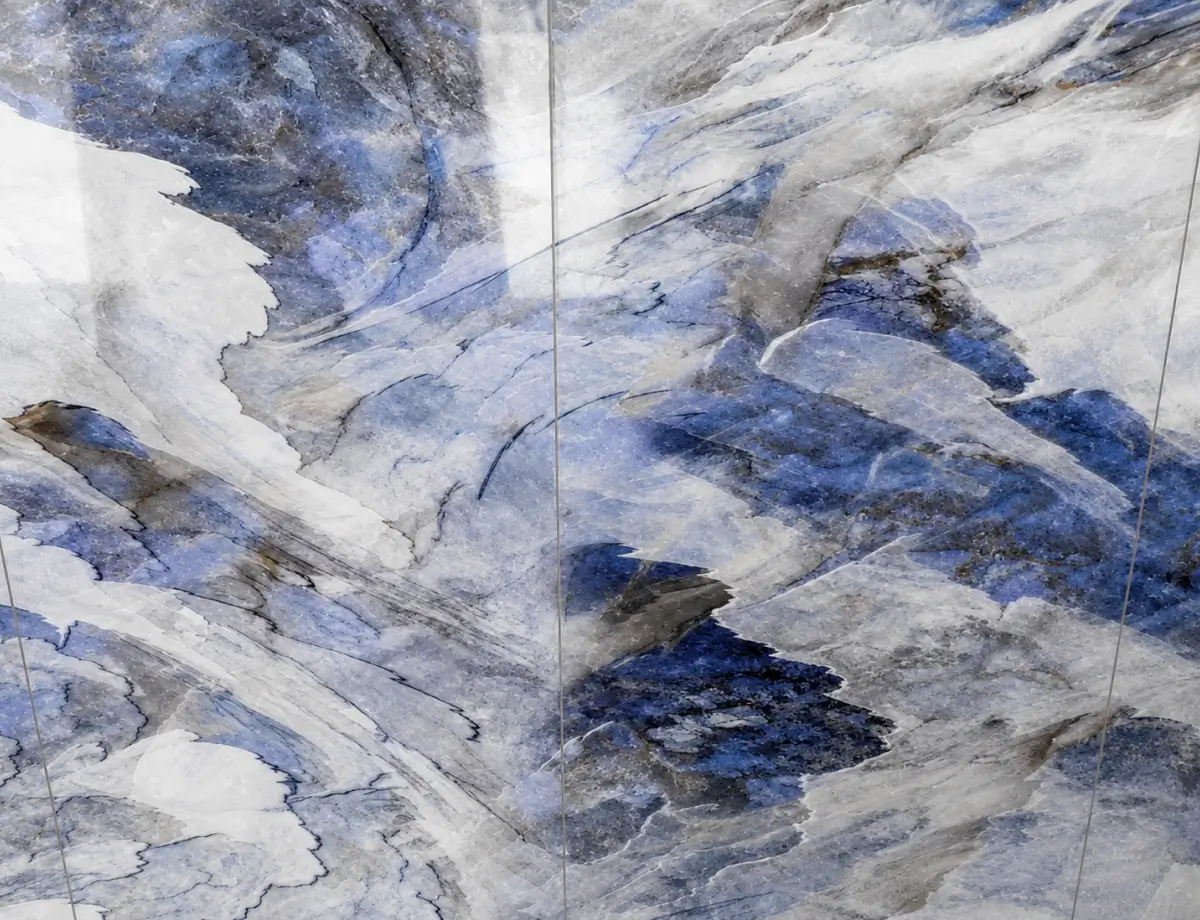 Blue Sky Book Matched Wall Panel