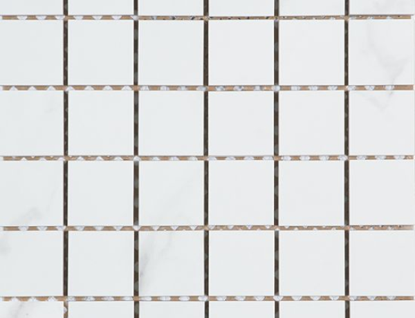 Mosaic White tile, Carrara X collection