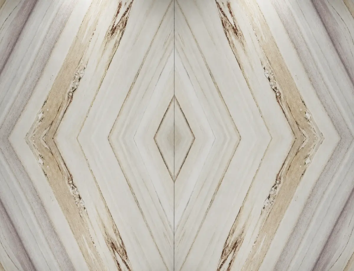 Chevron Book Matched Wall Panel