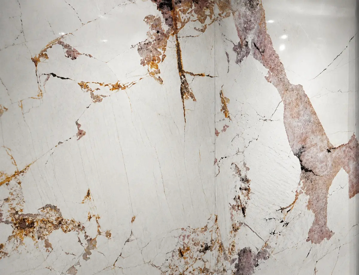 Ivory Book Matched Wall Panel
