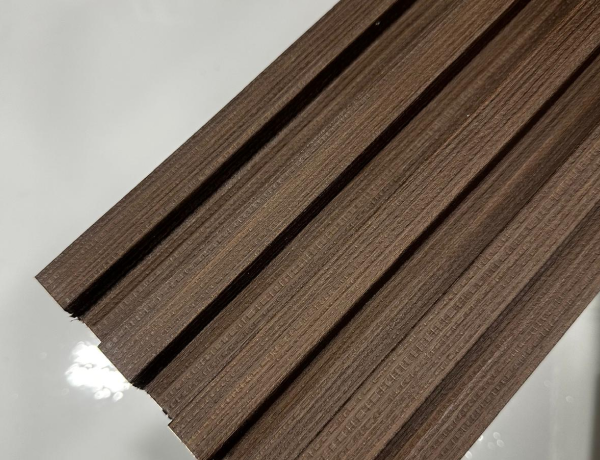 Mahogany WPC fluted wall panel