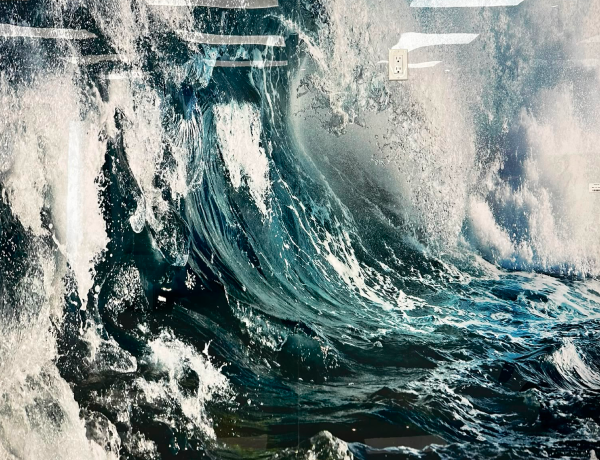 Wave Book Matched Wall Panel